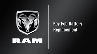 Key Fob Battery Replacement | How To | 2020 Ram ProMaster City