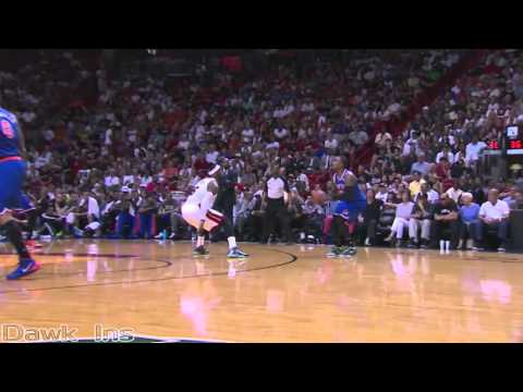 J.R. Smith Full Highlights 2014.04.06 at Heat - 32 Pts, 10 Threes, Knicks Record, SICK!