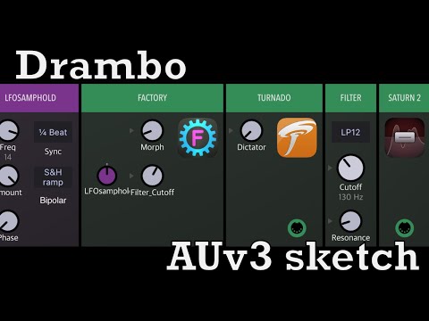 Drambo AUv3 Session ft DRC, LaGrange, Mozaic, midiGATEs, Cyclop, Rozeta, Factory...