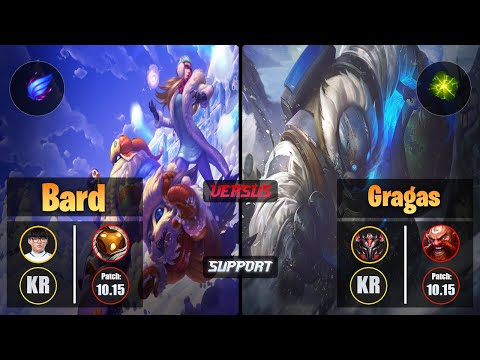 Hoit BARD (Support) [Phase Rush] VS GRAGAS - Grandmaster KR Patch 10.15