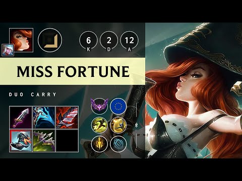Miss Fortune ADC vs Cassiopeia: Triple Kill, Unstoppable - EUW Master Patch 25.S1.1