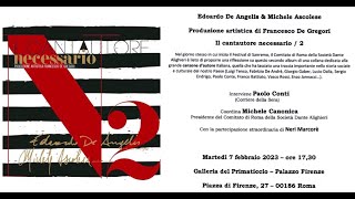 Il cantautore necessario: Edoardo De Angelis e Michele Ascolese con Paolo Conti, Neri Marcorè e Daniela Colace – Febbraio 2023