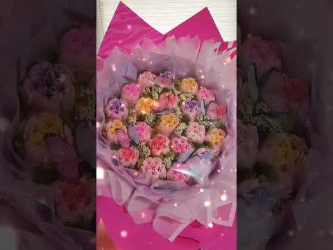 фото цветы из зефира . букет из зефирных цветов 0