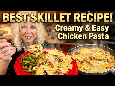 Incredibly Tender Chicken Pasta in Thick Creamy Sun Dried Tomato Sauce