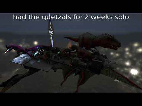 Ark Official pvp RIP MY QUETZ BASE