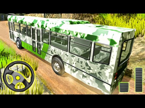 Army Offroad Bus Hill Driver - Mountain Buses Driving Sim 2020 | Android Gameplay