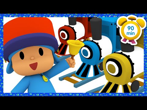 🚆 POCOYO in ENGLISH - Trains for Kids [90 min] Full Episodes |VIDEOS and CARTOONS for KIDS