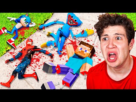 Le ROMPO los HUESOS a TODOS los PERSONAJES de GTA 5! 🦴☠️ (Mods)