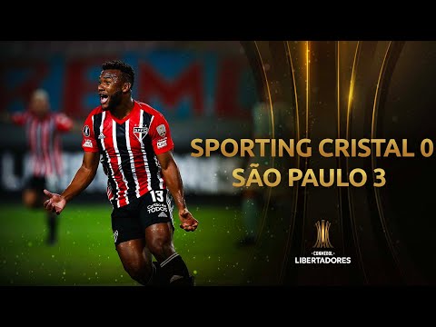 Gols e lances de Sporting Cristal x São Paulo