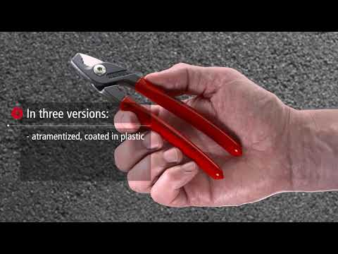 Kabelio kirpimo žirklės Knipex 9512160; 160 mm video