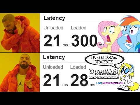 LAG NO MORE!? GOODBYE BUFFERBLOAT! - OpenWRT Smart Queue Management (SQM)
