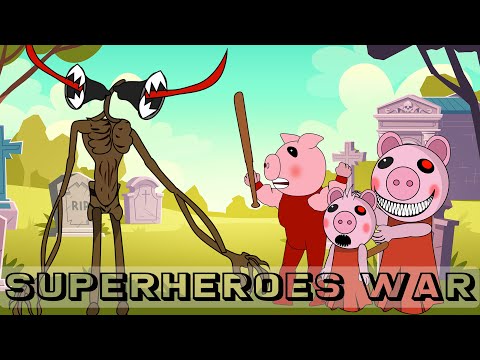 Siren Head Vs Piggy Family Battle