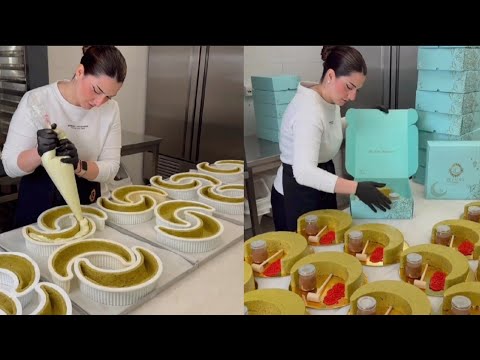 Cheese cake hilal with pistachio kunafa 🌙 #ramadan - Zeina Itani (1080p, h264)