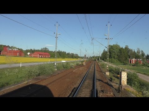 Cab ride Göteborg - Hallsberg - Örebro - Västerås, part 4 Hallsberg - Västerås