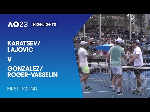 Karatsev/Lajovic v Gonzalez/Roger-Vasselin Highlights | Australian Open 2023 Round 1