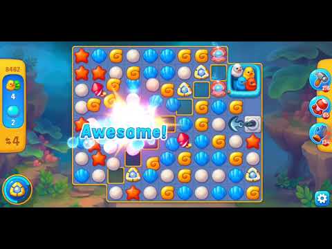 Fishdom. 8462 level no boosters and diamonds. 14 moves