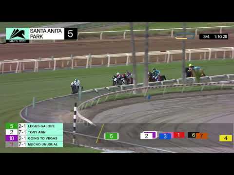 Leggs Galore wins the G2 Buena Vista Stakes (Race 5) on Saturday March 5, 2022 at Santa Anita Park