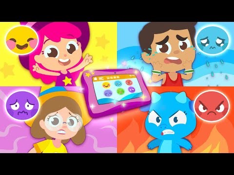 Little Witch Controls Feelings! - Funny Stories for Kids With Emojis | Kids Game | Kids Cartoon 🤪