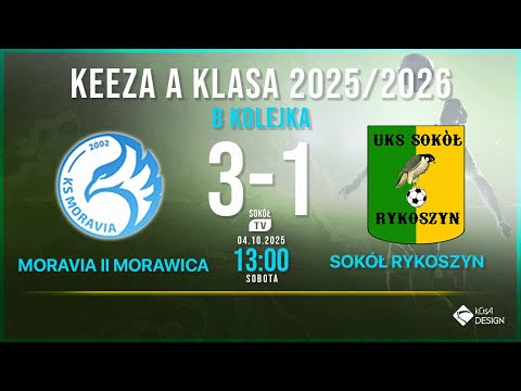 Moravia II Morawica - Sokół Nordkalk Górnik Rykoszyn 3:1 8 kolejka A Klasa