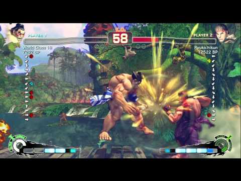 Ryukichikun [Ryu] vs World Class 18 [Honda] SSF4 Japanese Online Ranked Matches - TRUE-HD