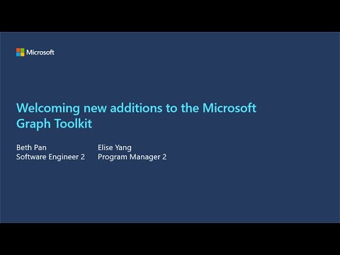 Welcoming new additions to the Microsoft Graph Toolkit