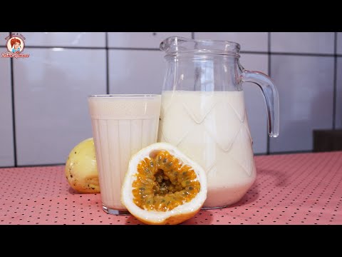How to make passion fruit juice with milk - super creamy