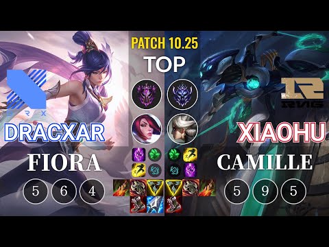 DRX Dracxar Fiora vs RNG Xiaohu Camille Top - KR Patch 10.25