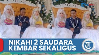 Viral Video Momen Pria Disebut Nikahi 2 Wanita Saudara Kembar Sekaligus, Curi Perhatian Warganet
