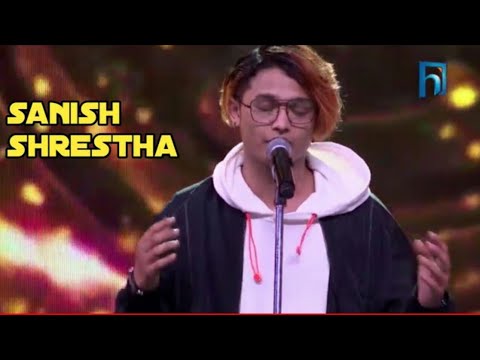 Sanish Shrestha singing Bistarai Bistarai in the voive of nepal.