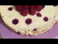 Gluten Free White Chocolate Lemon And Raspberry Cheesecake