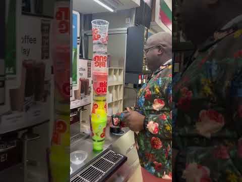 5x d🔵uble gulp cup #funny #slurpee #doublegulpcup