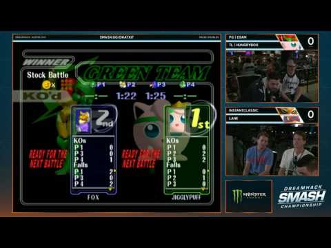 DHA 2017 SSBM Doubles - TL | Hungrybox & PG | ESAM Vs. Lane & InstantClassic - Smash Melee