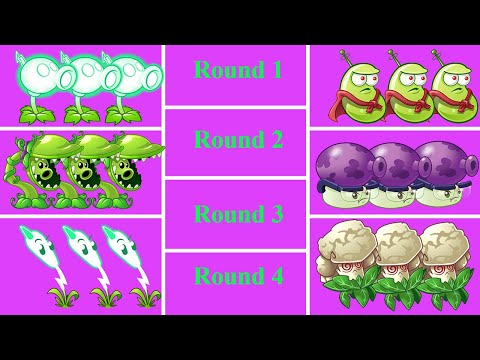 06 Team Best Plants  VS 04 Team Zombie - Who Is The Best? - PvZ 2 Discovery