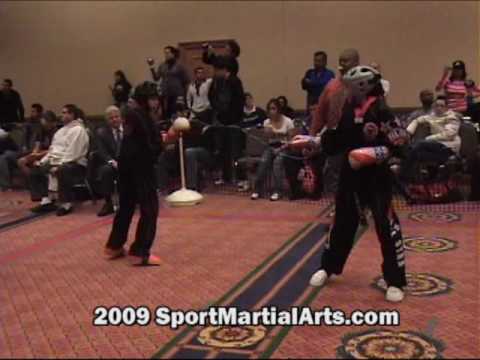 Pedro Equiluz v Amanda Chen - Continuous sparring - 2009 NBL Supergrands