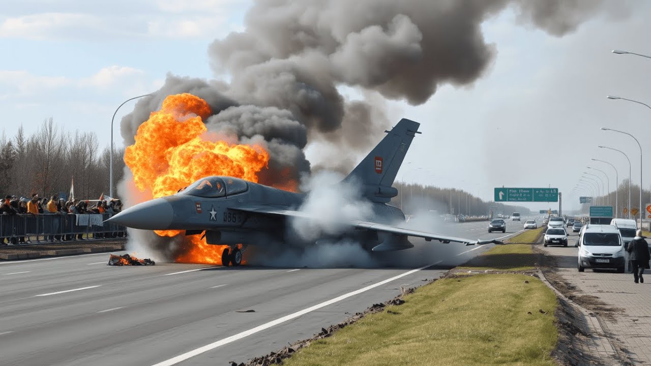 1 Minute Ago! The first Ukrainian F-16 squadron engaged in fierce combat with Russian Mig-29 pilots
