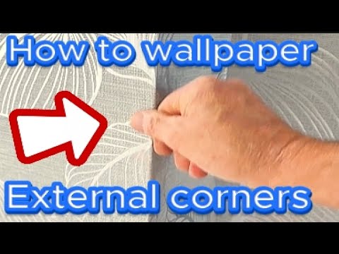 How to trim wallpaper  external corners