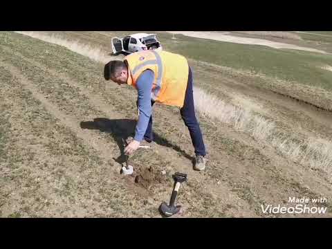 Plantarea bornelor pentru urmărirea comportării terenului și a construcțiilor