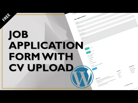How to Create a Job Application Form in WordPress with File Upload