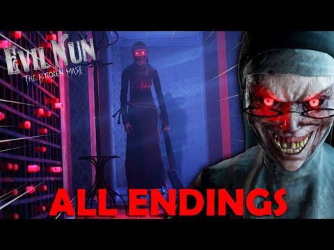 EVIL NUN THE BROKEN MASK - Full Game + ALL ENDINGS - No Commentary