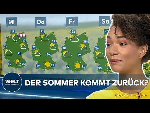 WETTERUMSCHWUNG IN DEUTSCHLAND: Der Sommer kommt zurück - Ab Donnerstag steigen die Temperaturen!