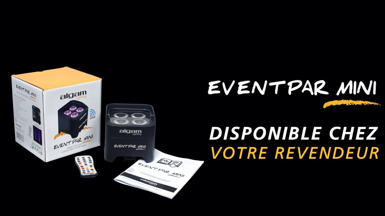 Par sur batterie LED 6 x 12W RGBWA+UV, Wireless DMX