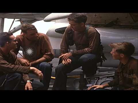 A-4C plane launched from first catapult aboard USS Constellation CVA-64 in North ...HD Stock Footage