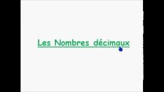 Math 6ème :  Introduction ( Nombres Décimaux )