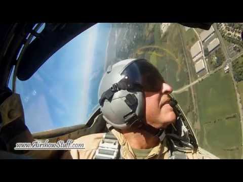 RideAlong! A-4 Skyhawk Aerobatics Cockpit View - Wings Over Waukegan 2014