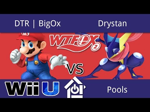 WTFox2 - DTR | BigOx (Mario) vs Drystan (Greninja) - Smash 4 Pools