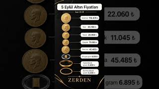 5 Eylül Güncel Altın Fiyatları! Gram Altın 6.895 TL
