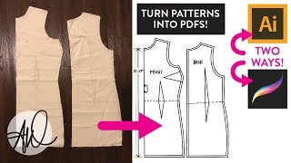 How to create PDF Patterns Two Ways Illustrator AND Procreate iPad
