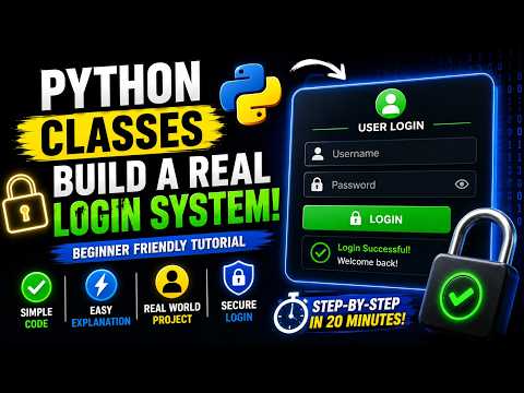 Python Classes Explained Build A Real Password Login System Beginner Tutorial