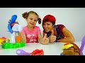 МОРОЖЕНОЕ. Пластилин, Маша и Ксюша. Видео для детей. Как сделать мороженое из ...