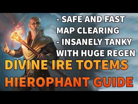 DIVINE IRE TOTEMS HIEROPHANT - BEST Totem Build If You Hate Totems! - Path of Exile 3.11 Harvest